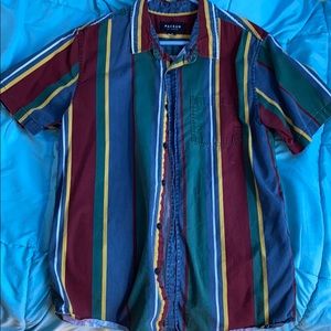 PacSun Striped Multicolor Shirt